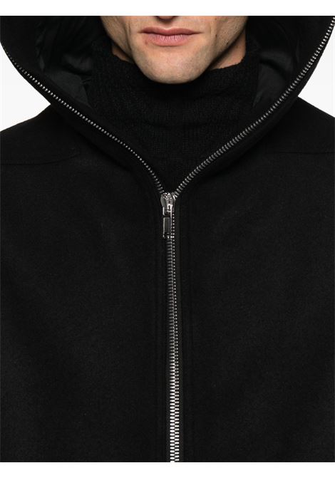 Black hooded raincoat Rick Owens - men RICK OWENS | RU02E1979WSF09